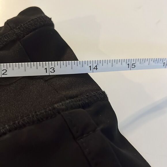 Court Shorts Black Attached Panty Front Pockets Size Petite Small Spandex Blend - Picture 8 of 10